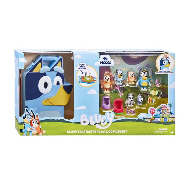 Moose Toys Bluey's Big 'n Go Play Set, 14dlg.