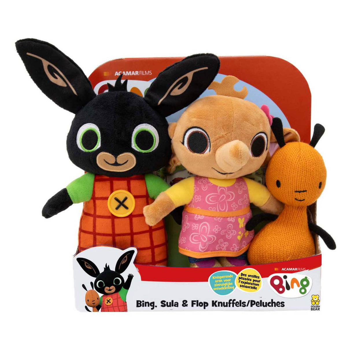Bing, peluches sula flop, lot de 3