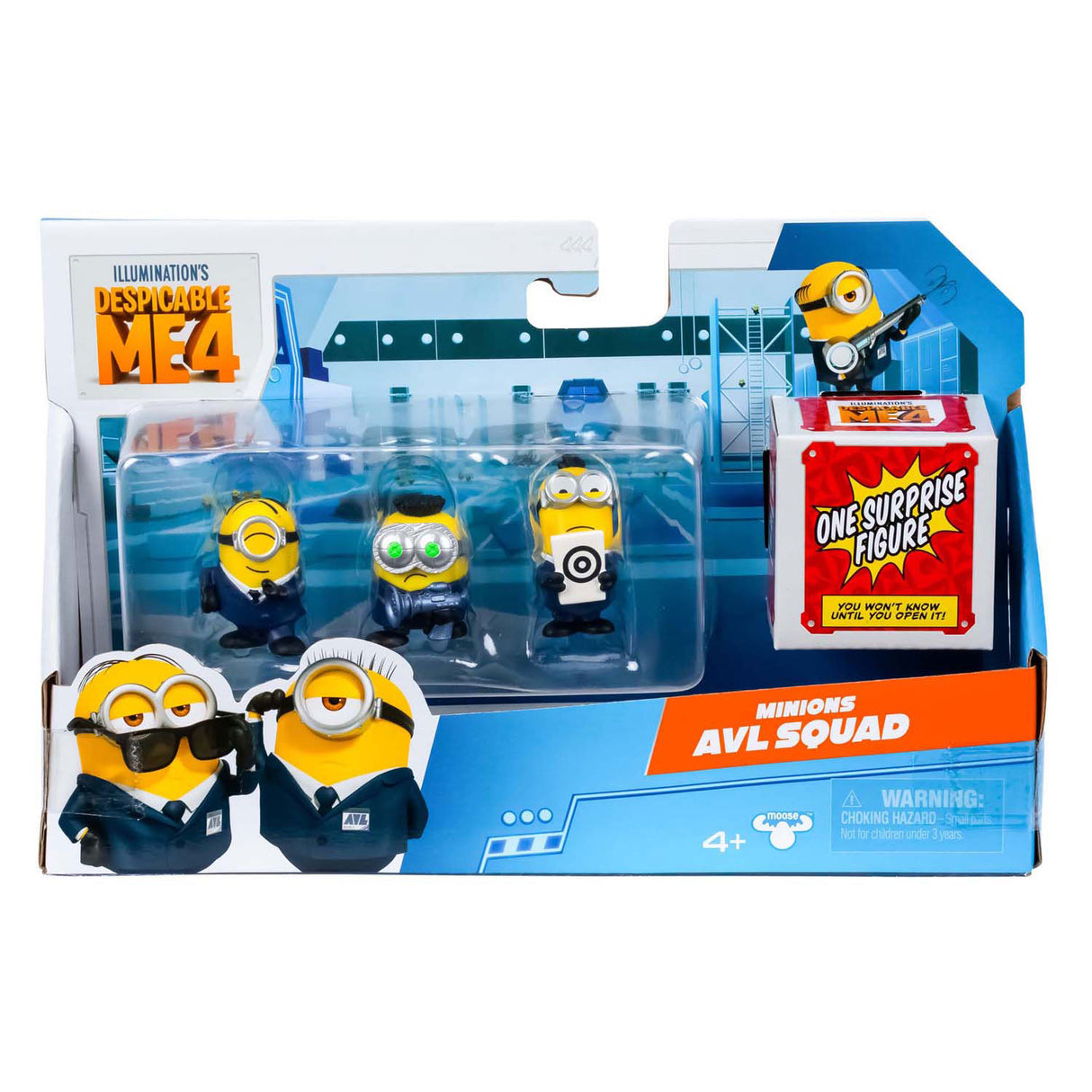 Pic Desable Me 4 - Pack de 4 figurines de jeu de bus de fête