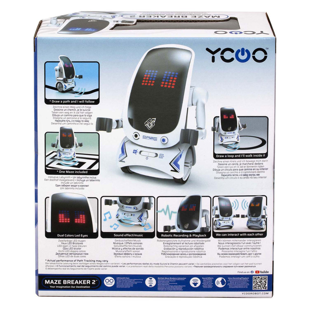 Silverlit robot maze breaker 2 - robot jouet - visage LED - fonction d'enregistrement