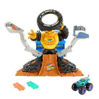 Démantèlement du smasher de l'arène des camions monstres Hot Wheels