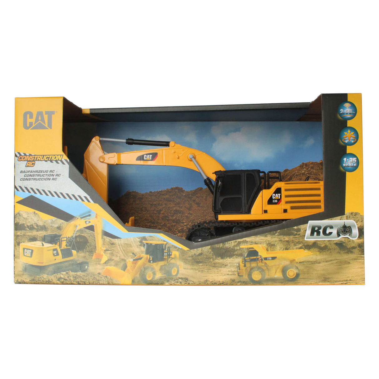 Excavatrice d'excavatrice Carrera RC Cat, 1:35