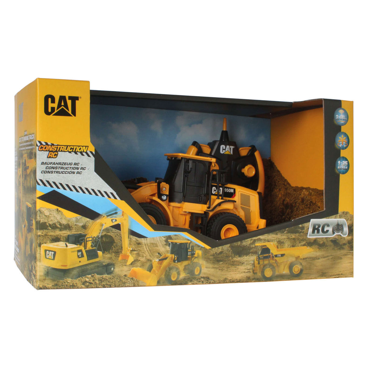 Carrera rc - pelle chargeuse sur pneus cat, 1:35