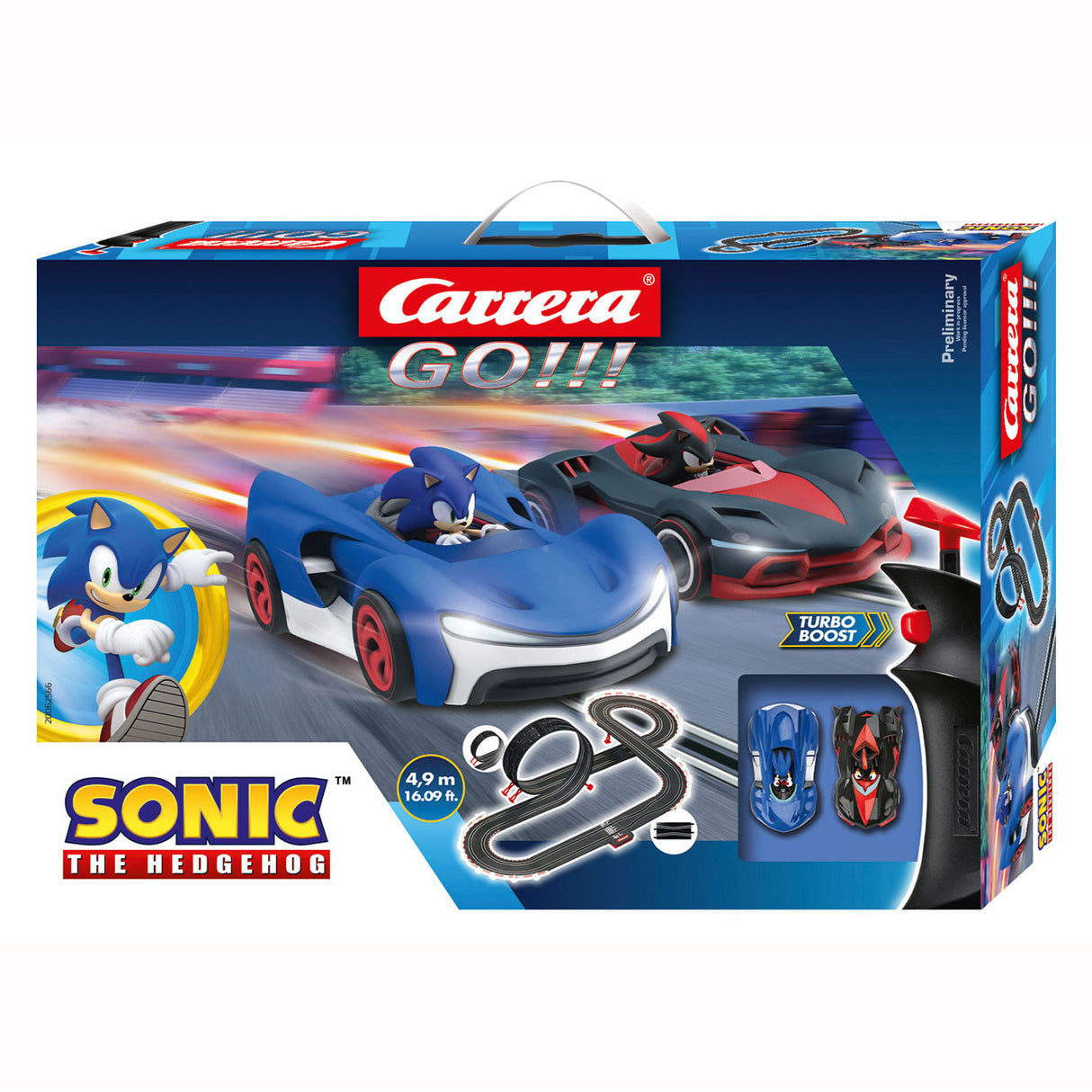 Carrera, allez !!! piste de course - Sonic