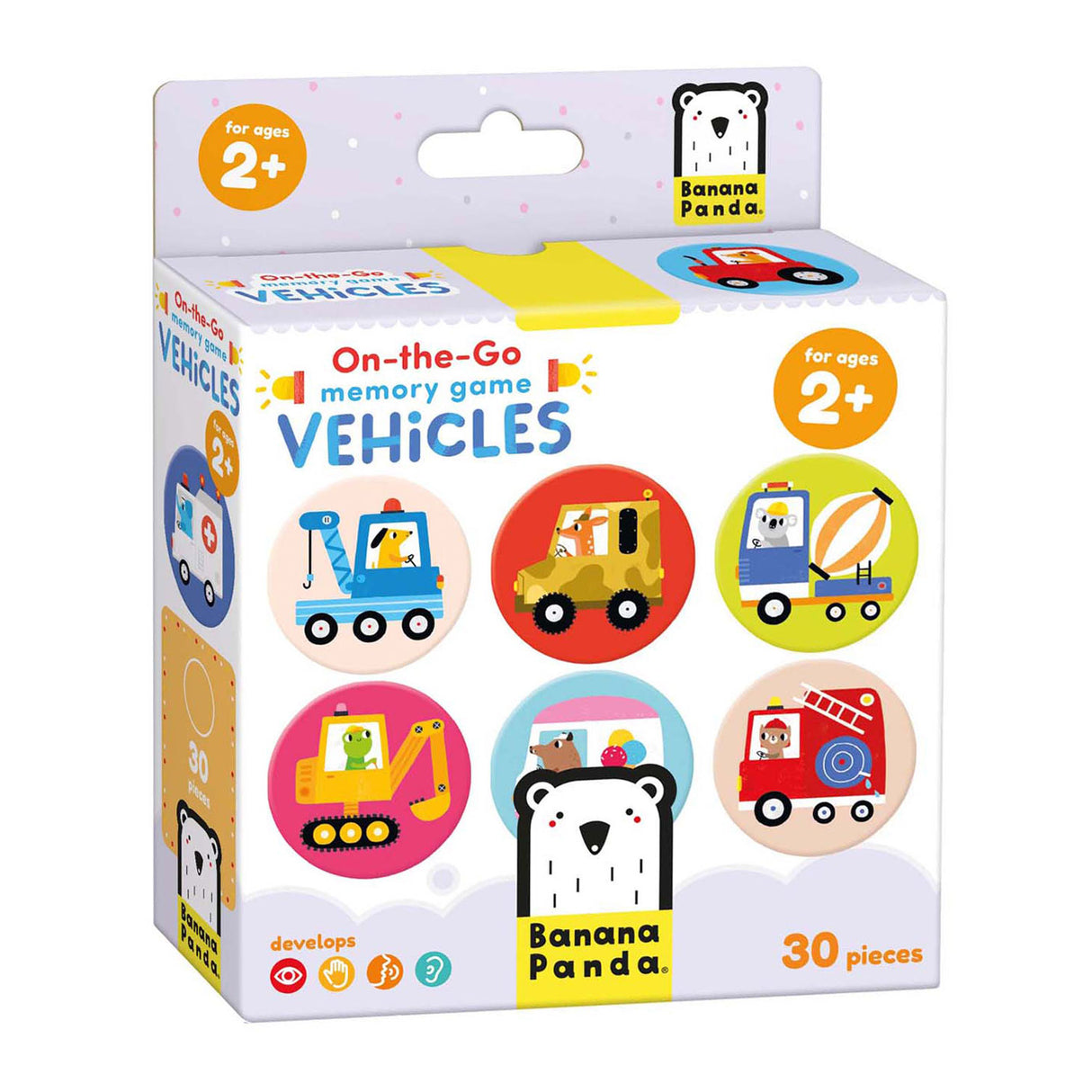 Banana Panda - Véhicules de jeu de mémoire en déplacement - 30 pcs.