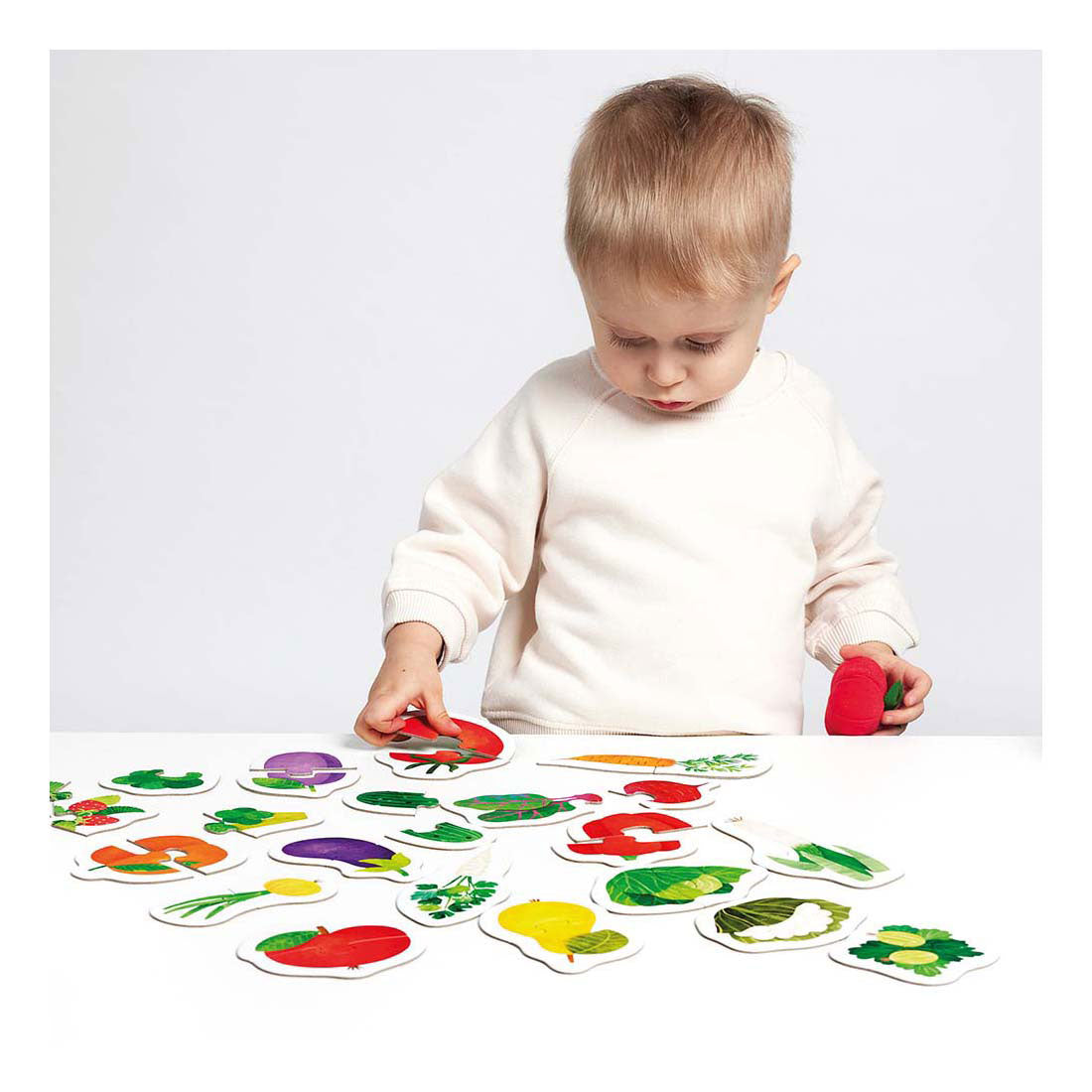 Panda banane - mes premiers puzzles fruits légumes, 19 pcs.
