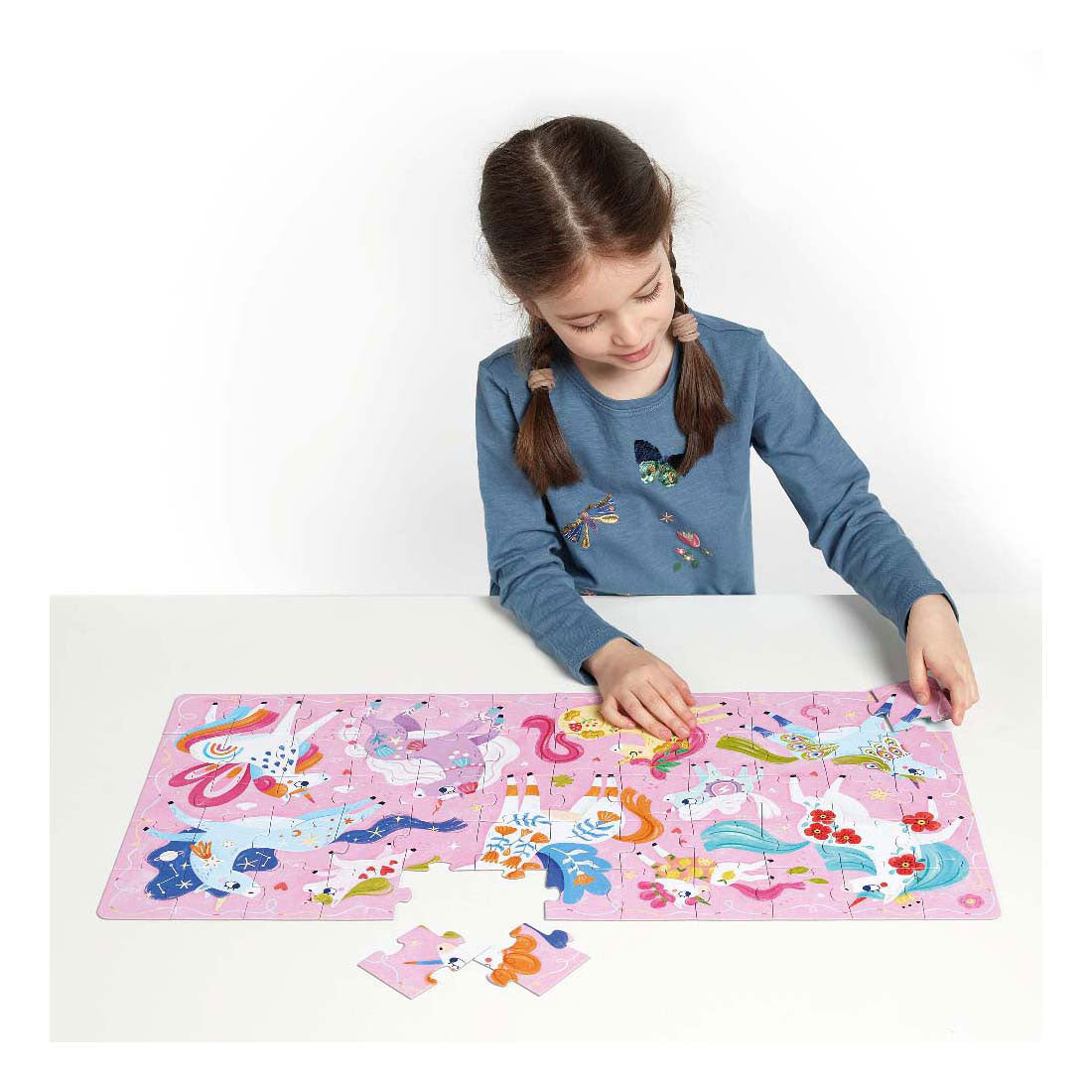 Panda banane - Puzzle J'aime les licornes - 60 pcs.