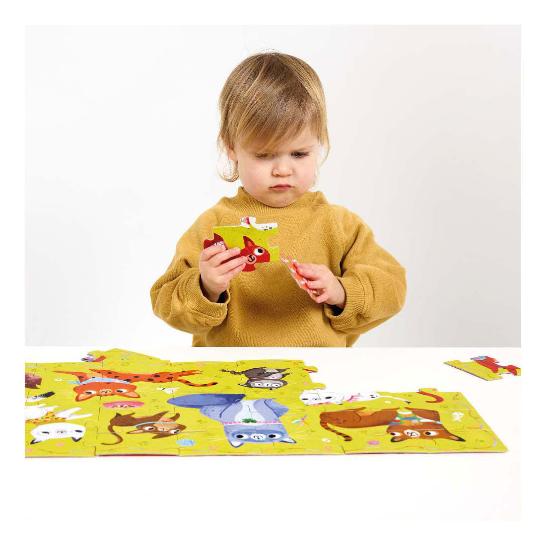 Panda banane - Puzzle J'aime les chats - 60 pcs.
