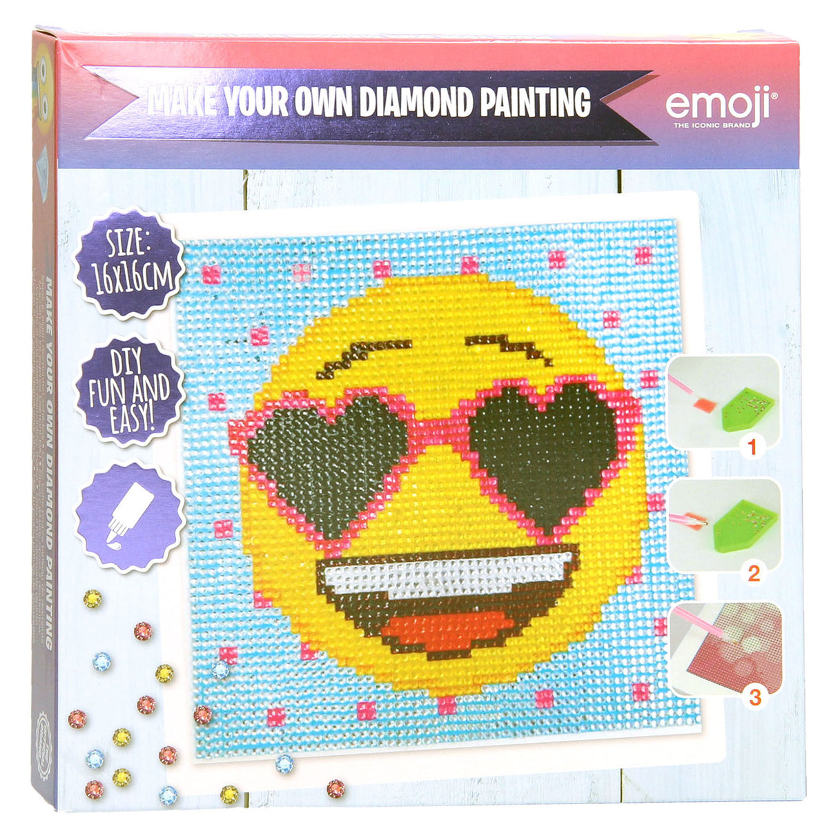 Peinture de diamant à emoji sambro - lunettes