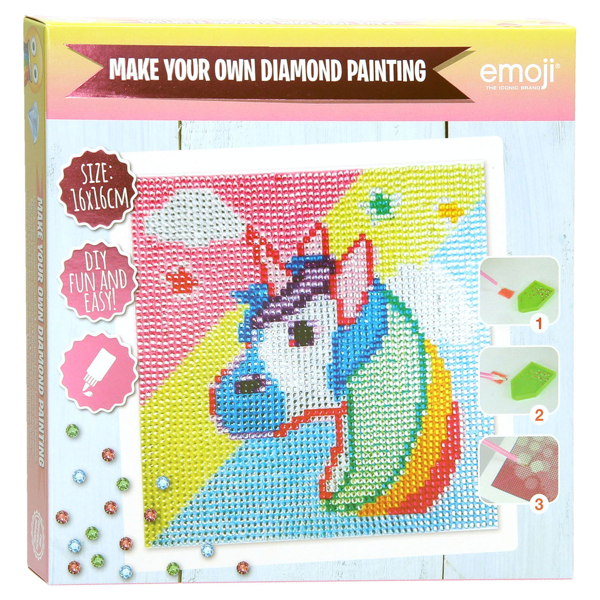 Peinture de diamant emoji sambro - licorne