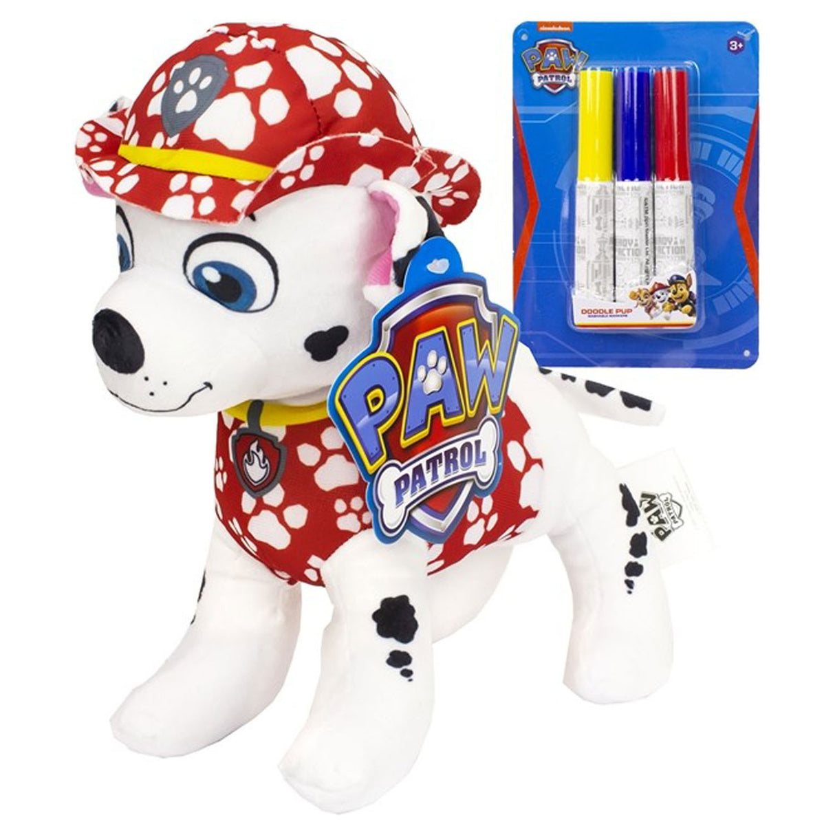 Sambro Paw Patrol - Peluche à colorier avec marqueurs - Marshall