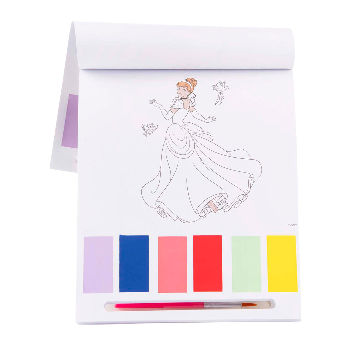 Couleurs de princesse Disney Sambro avec bloc d'aquarelle, 27 pcs.