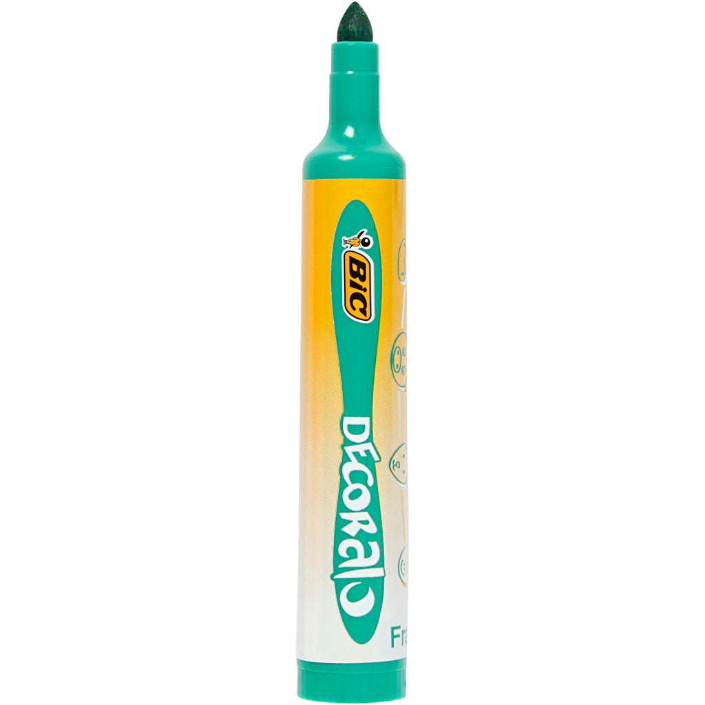 Marqueurs géants Bic decoralo, largeur de trait 4 mm, différentes couleurs, 30 pièces, 1 boîte