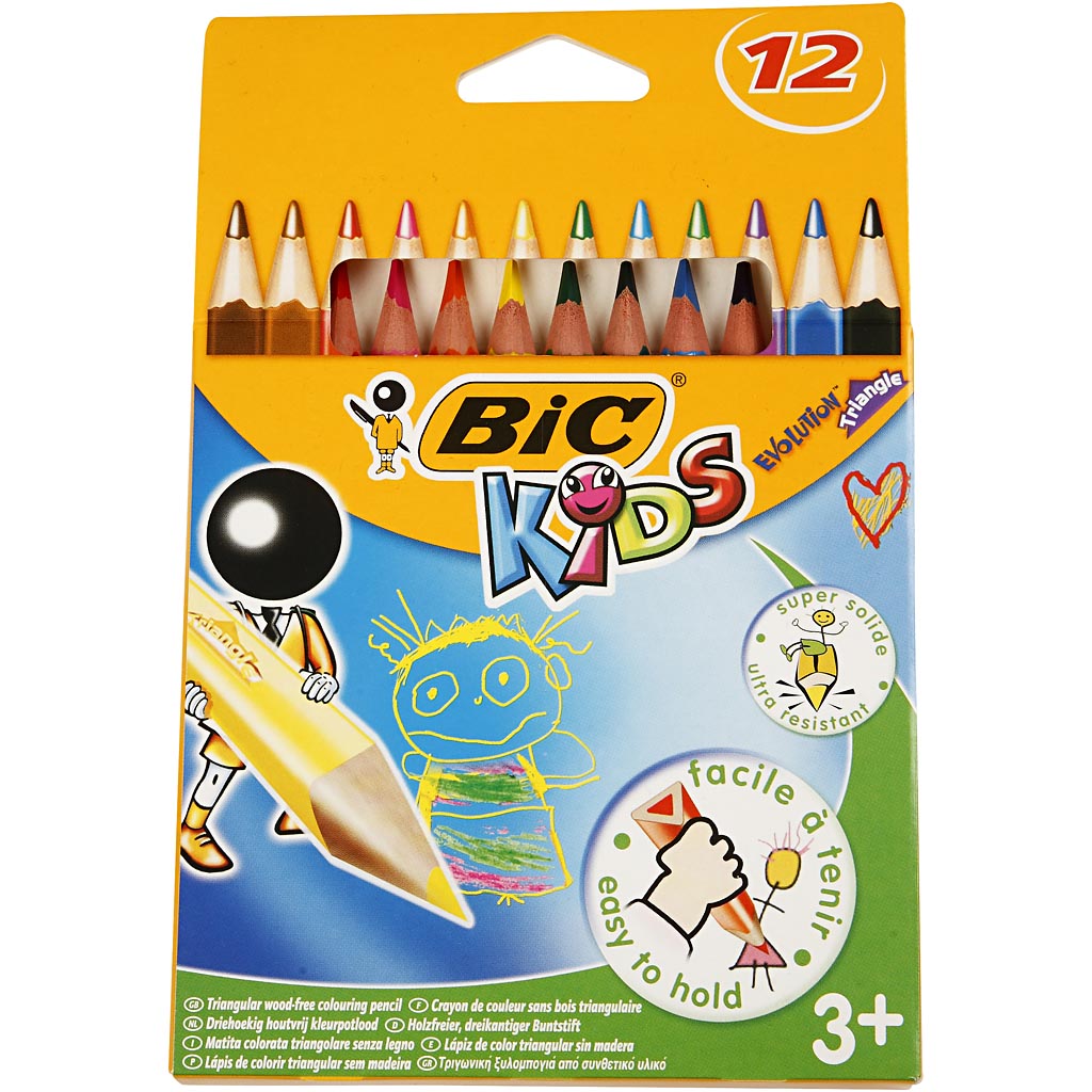 Bic https : www.cchobby.nl -evolution-coloured-pencils-l-14-cm-refill-5-mm-various-colours-12-piece-1-box