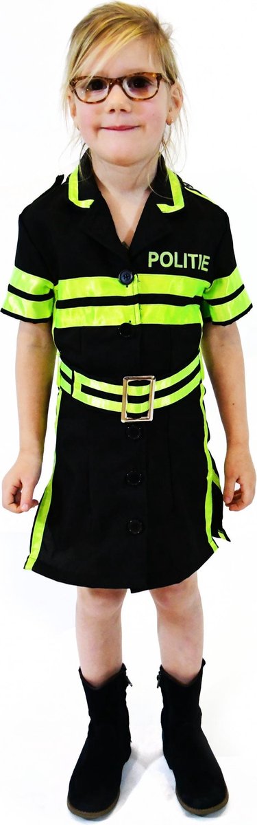 Rubies Rubie's déguisement de police filles noir vert fluo taille 104