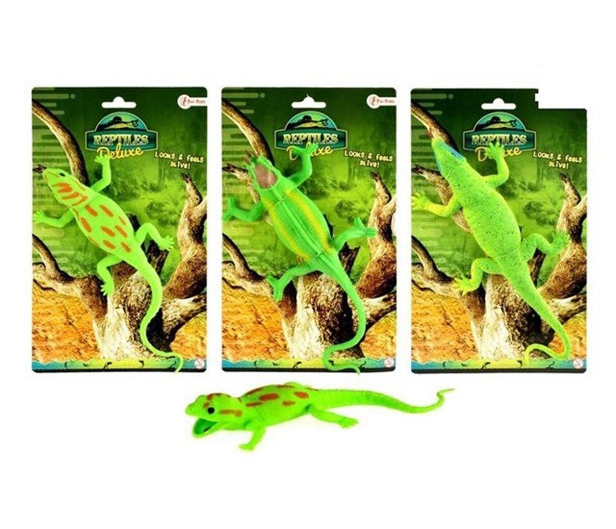 Toi-toys reptile réaliste sur carte