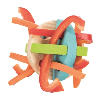 Trixie boule de jeu et snack en bois