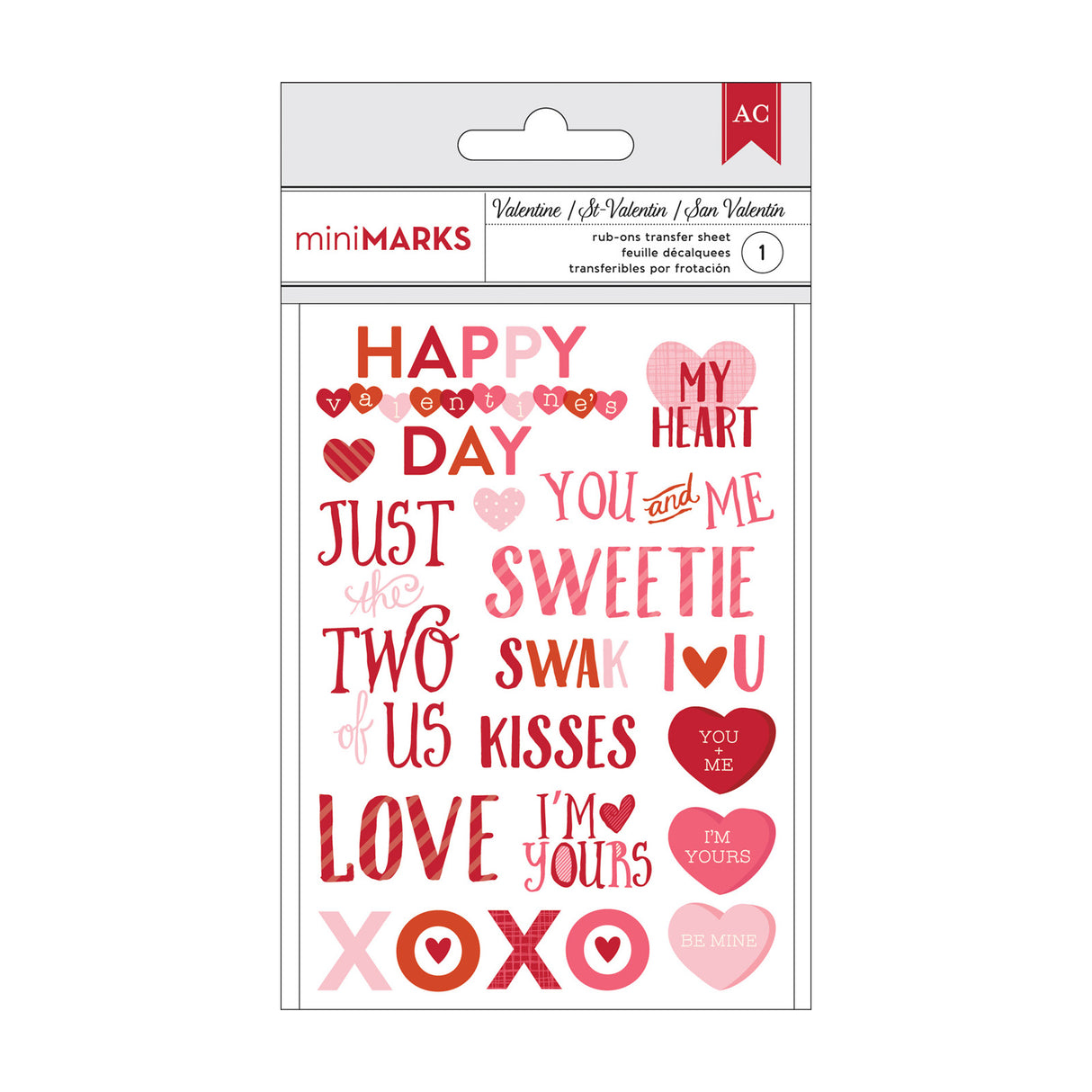 Artisanat américain • phrase à friction pour la Saint-Valentin