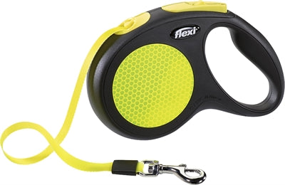Ligne rétractable Flexi nouveau ruban néon classique noir jaune
