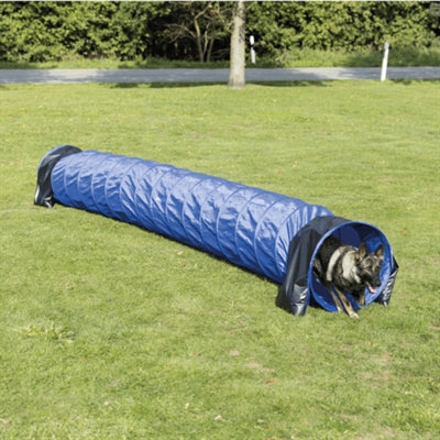 Trixie chien activité agilité tunnel de base bleu