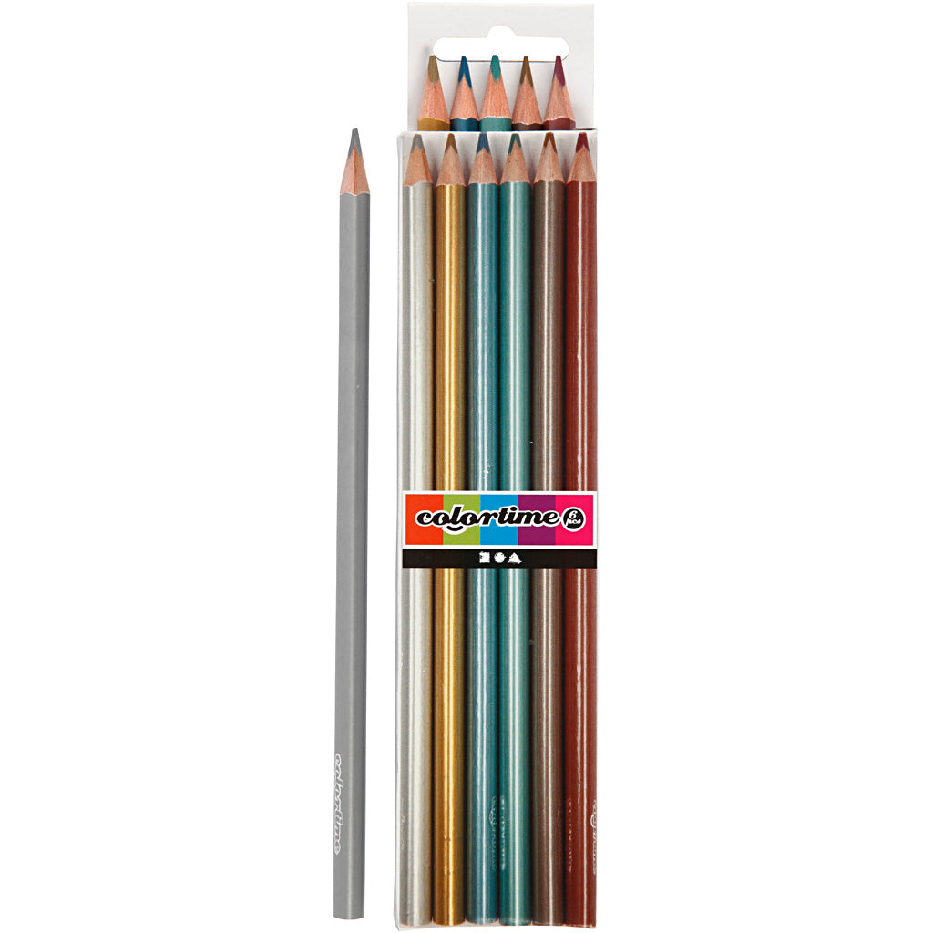 Https : www.ccobby.nl colortime-colored-pencils-l-17-45-cm-refill-3-mm-metallic-colors-6-piece-1-box