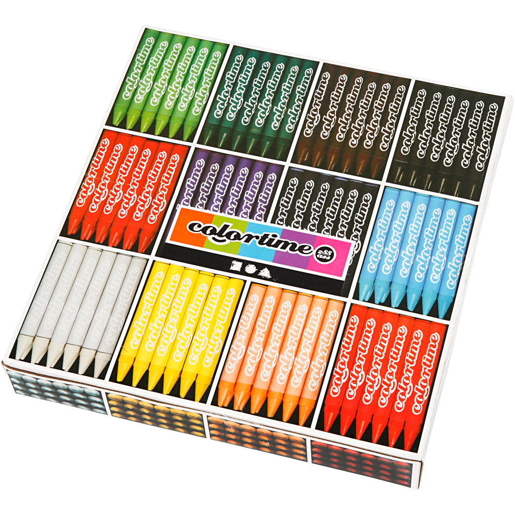 Société créative https : www.ccobby.nl colortime-kleurkrijt-l-10-cm-thickness-11-mm-diverse-colours-12x24-piece-1-box