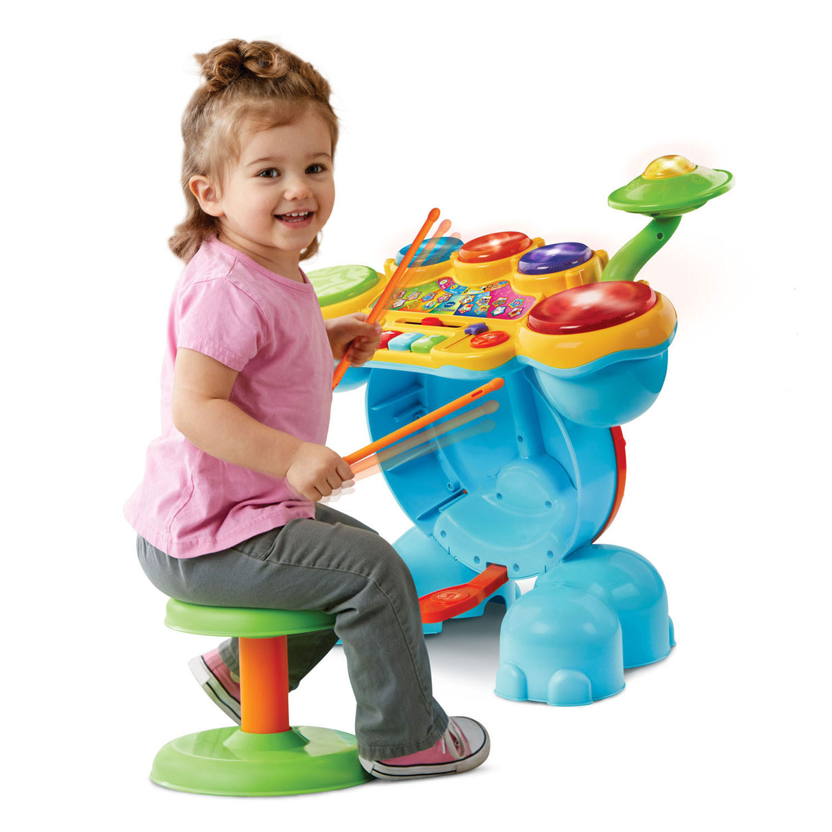Vtech en cuir tambour bleu junior