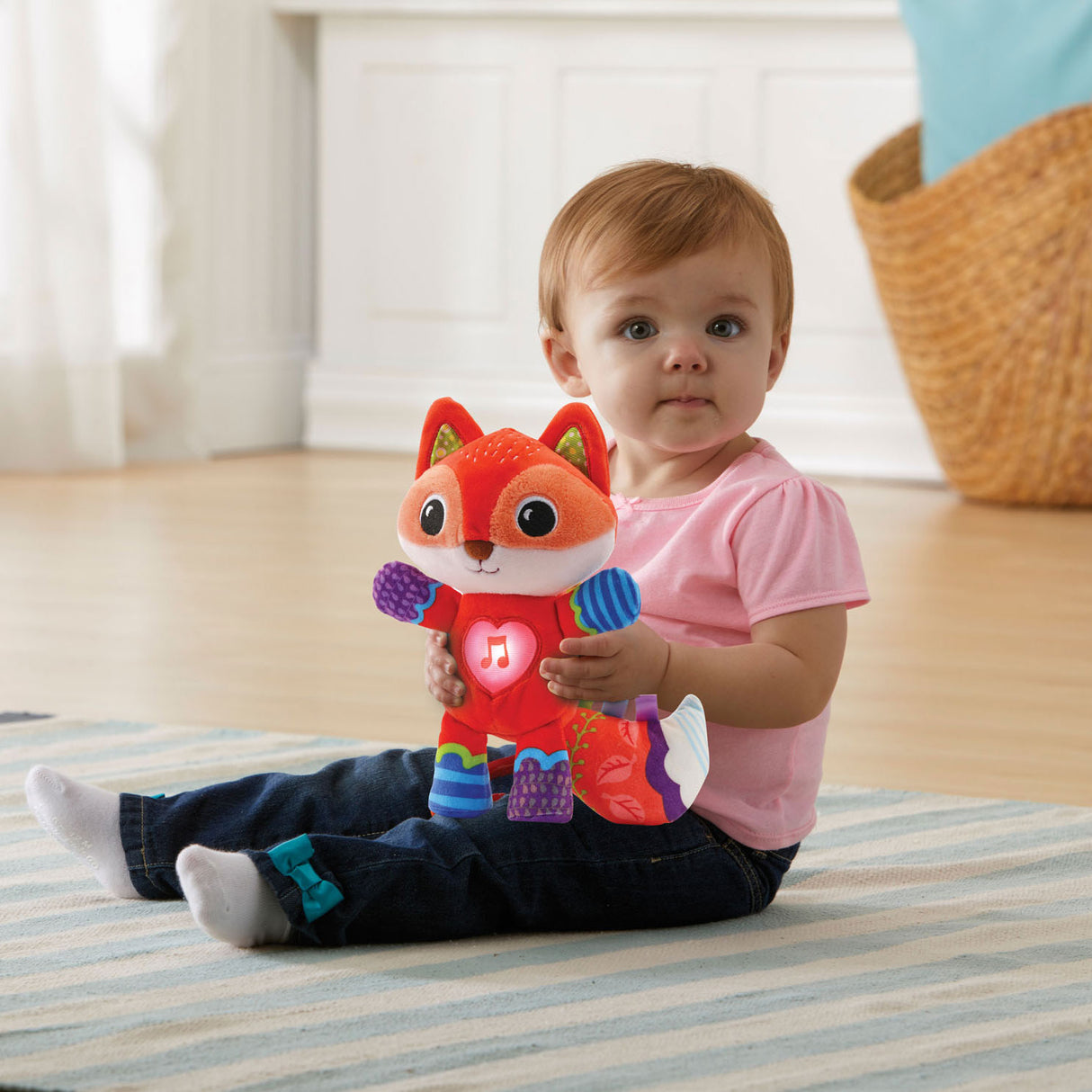 Vtech peluche animaux amis renard - centre d'activités interactif - jouets éducatifs pour bébé - cadeau - 0 ans à 3 ans