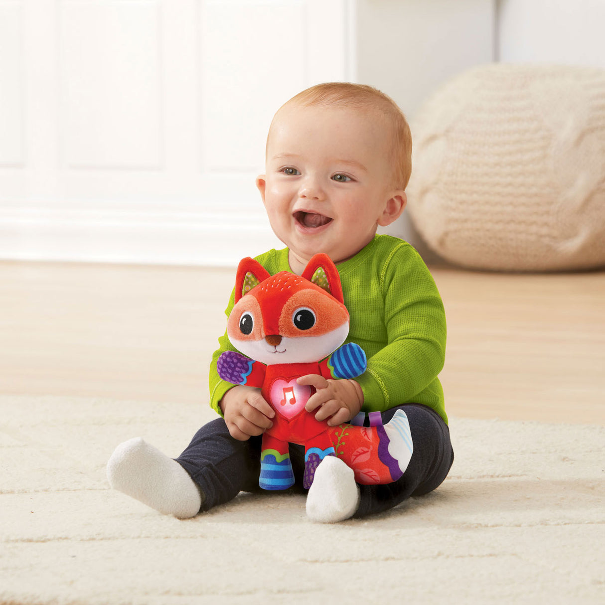 Vtech peluche animaux amis renard - centre d'activités interactif - jouets éducatifs pour bébé - cadeau - 0 ans à 3 ans