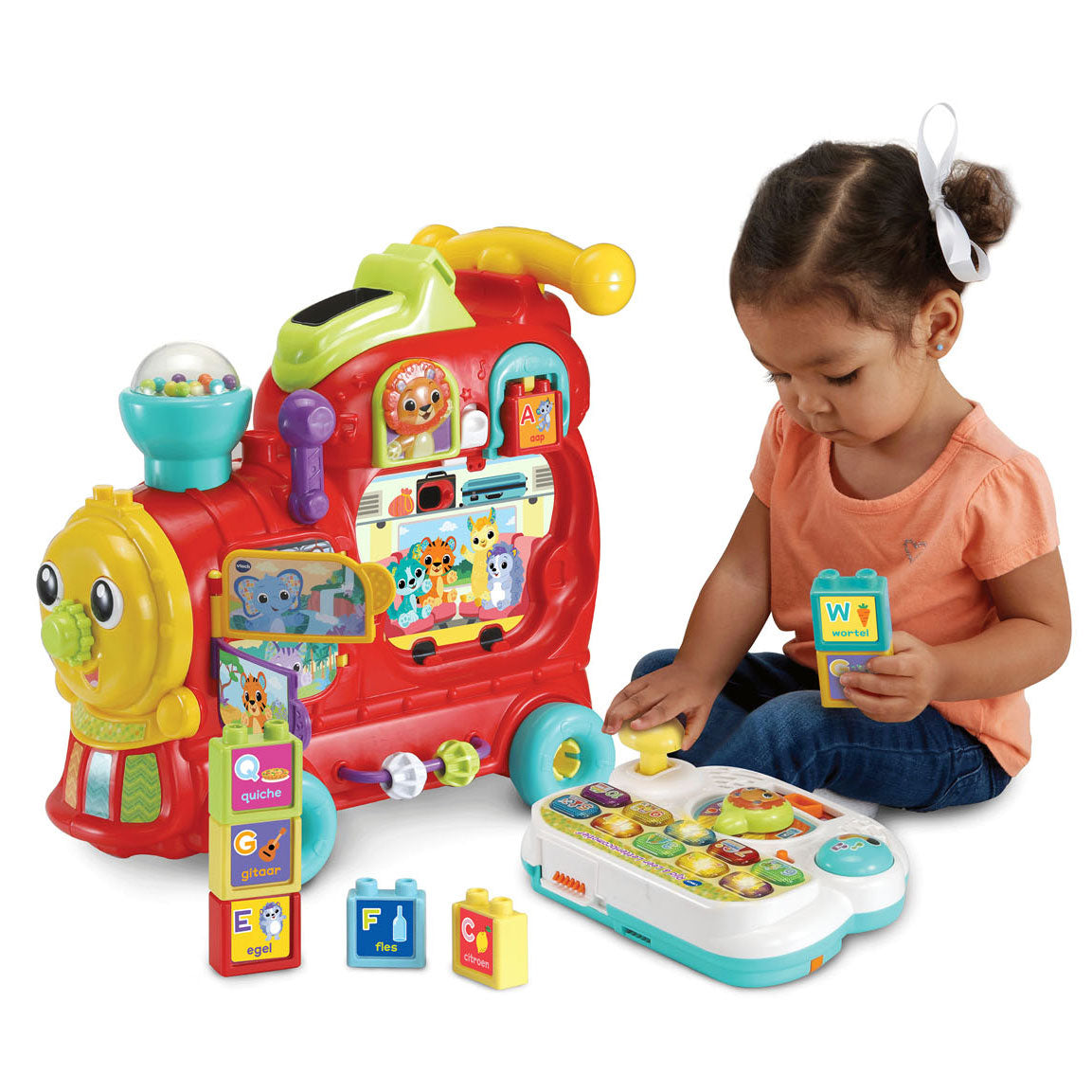 Vtech bébé monte en cuir lettre locomotive
