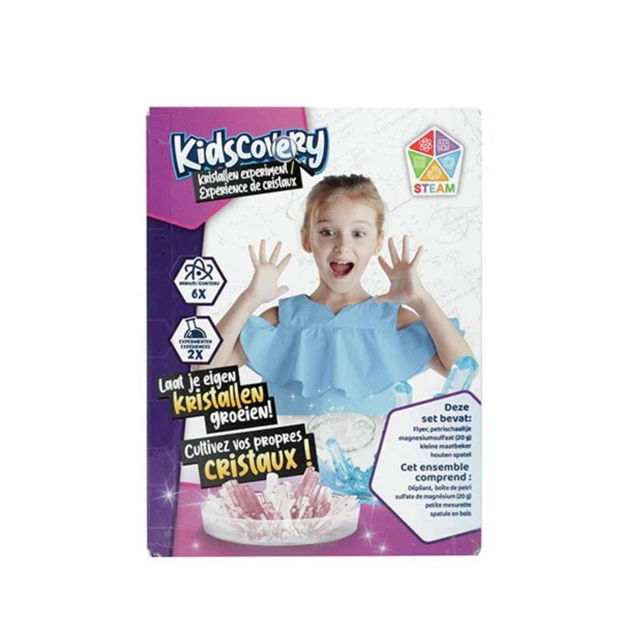 Kidscovery expérimente un ensemble de cristaux
