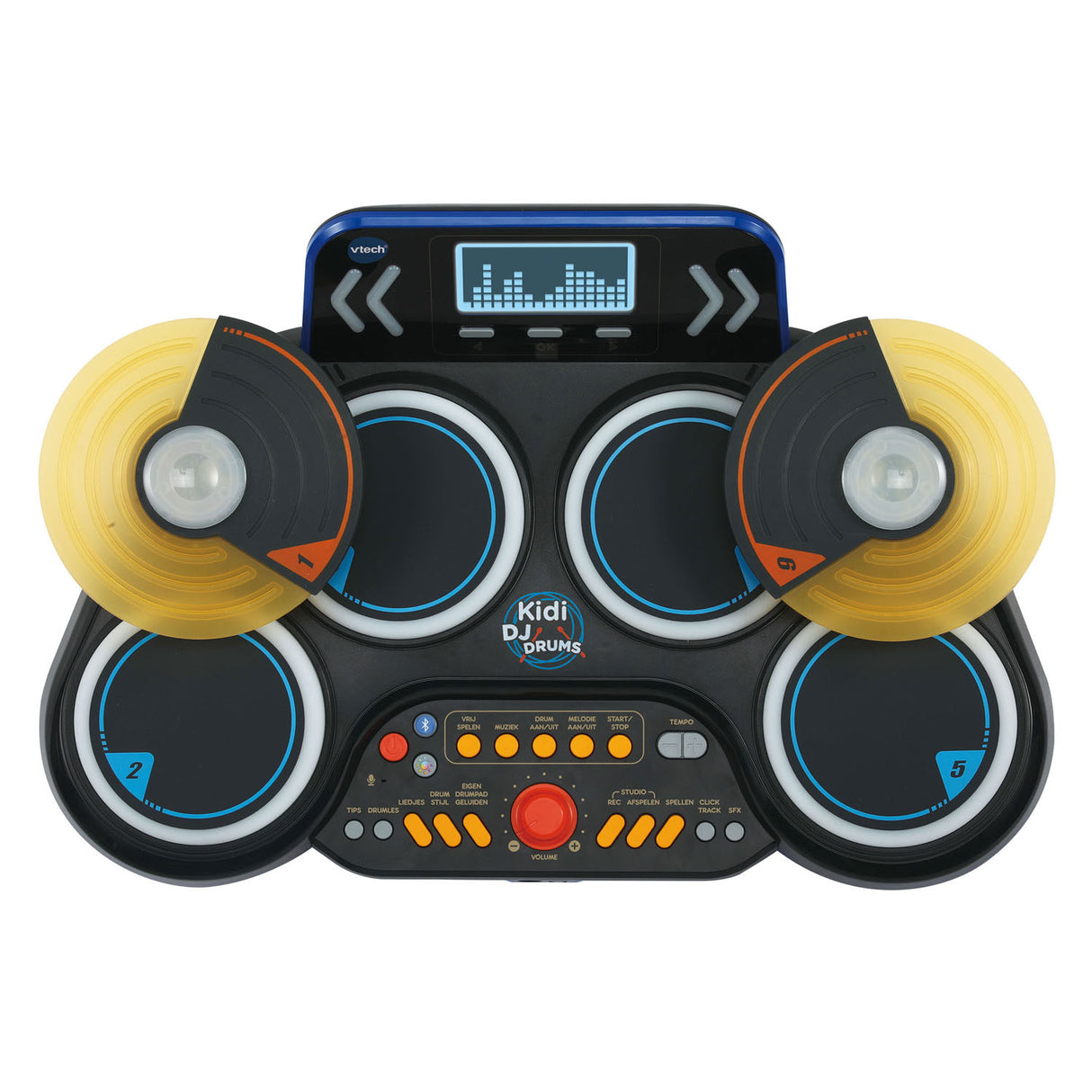 Vtech kidi DJ drums - jouets interactifs - stimule la créativité - y compris fonction d'enregistrement Bluetooth - jouets à partir de 6 ans