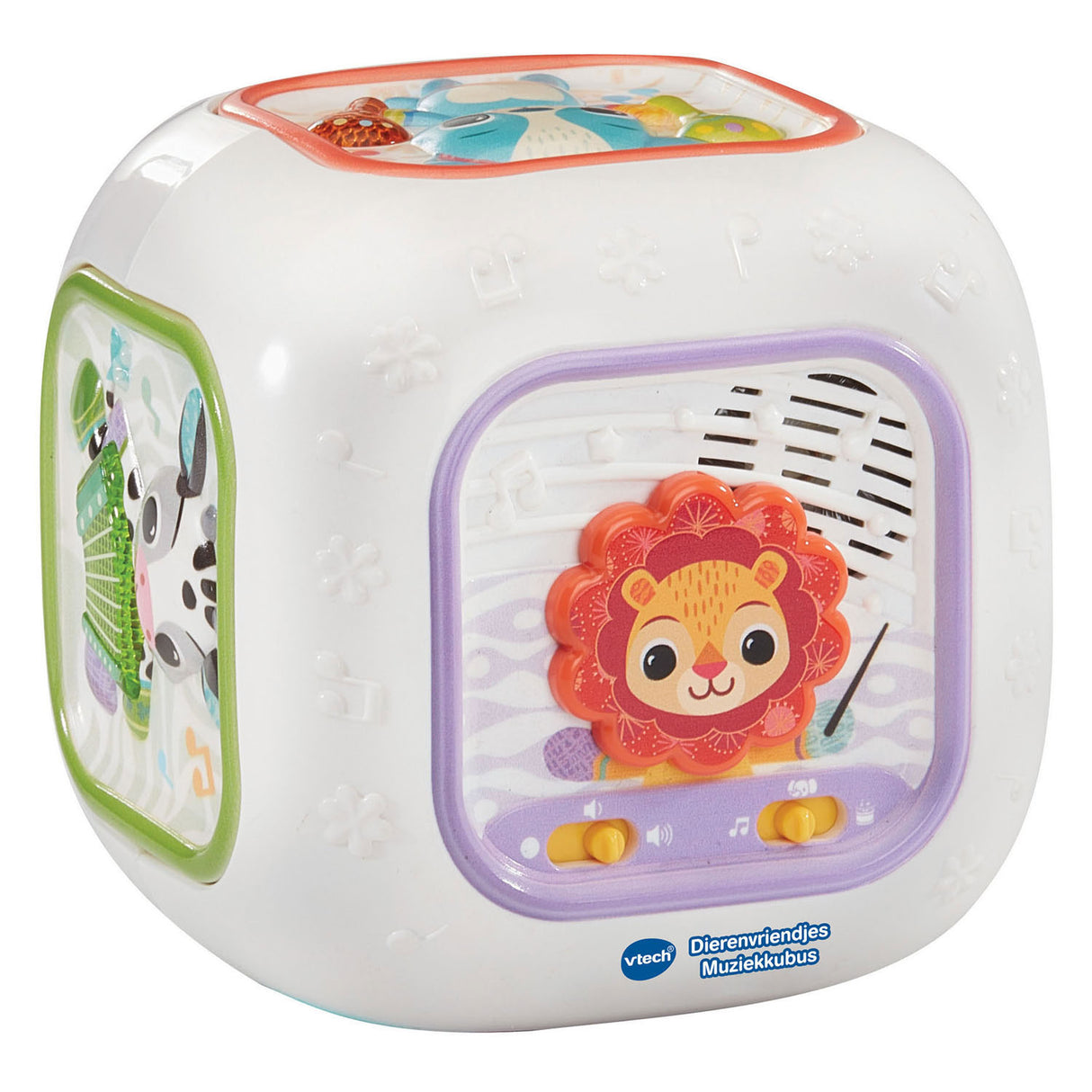 Vtech animal friends music cube - jouets éducatifs - plus de 80 mélodies, chansons, sons et phrases - jouets à partir de 3 mois