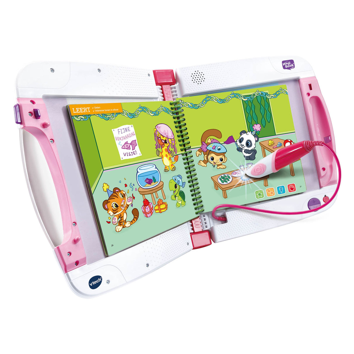 Vtech magibook starter set rose avec livre de démonstration