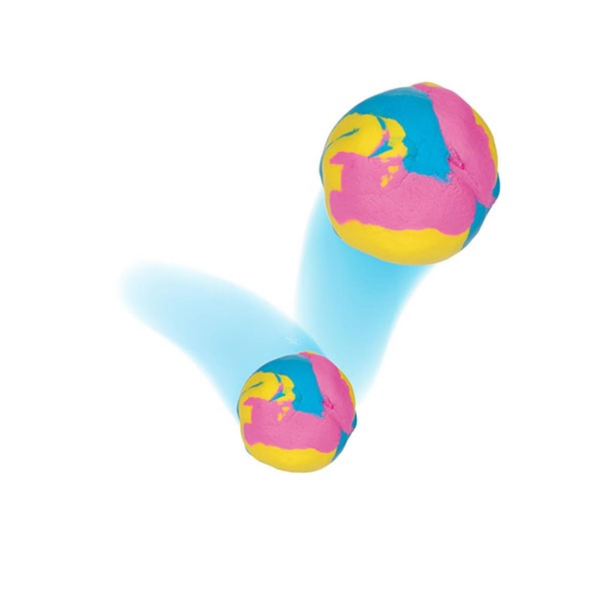 Toi-toys mastic rebondissant amusant crotte arc-en-ciel