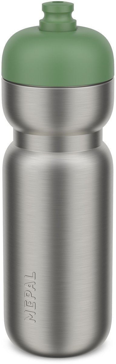 Bouteille de sport Mepal en acier inoxydable - 800 ml - pack. ouvrir et boire - acier inoxydable léger - passe au lave-vaisselle - gourdes - vert mousse