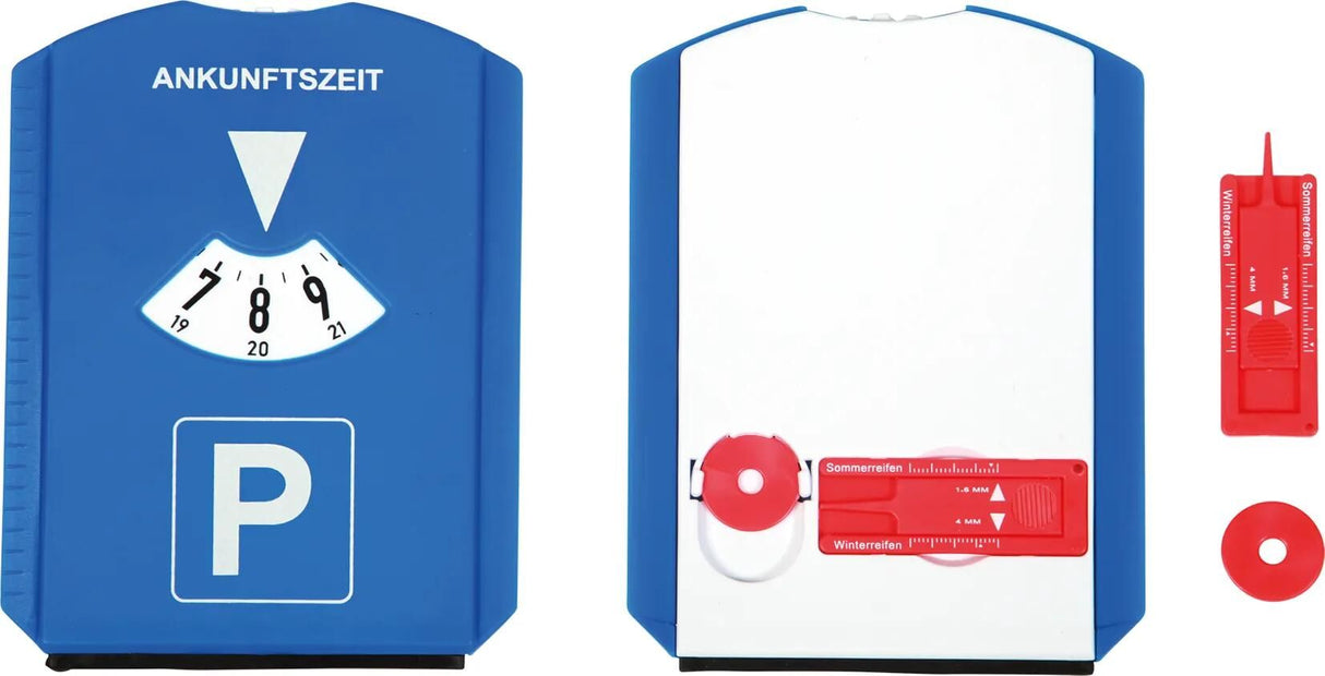 Disques de stationnement à disques d'emballage Südpfalzwerkstatt avec grattoir à glace