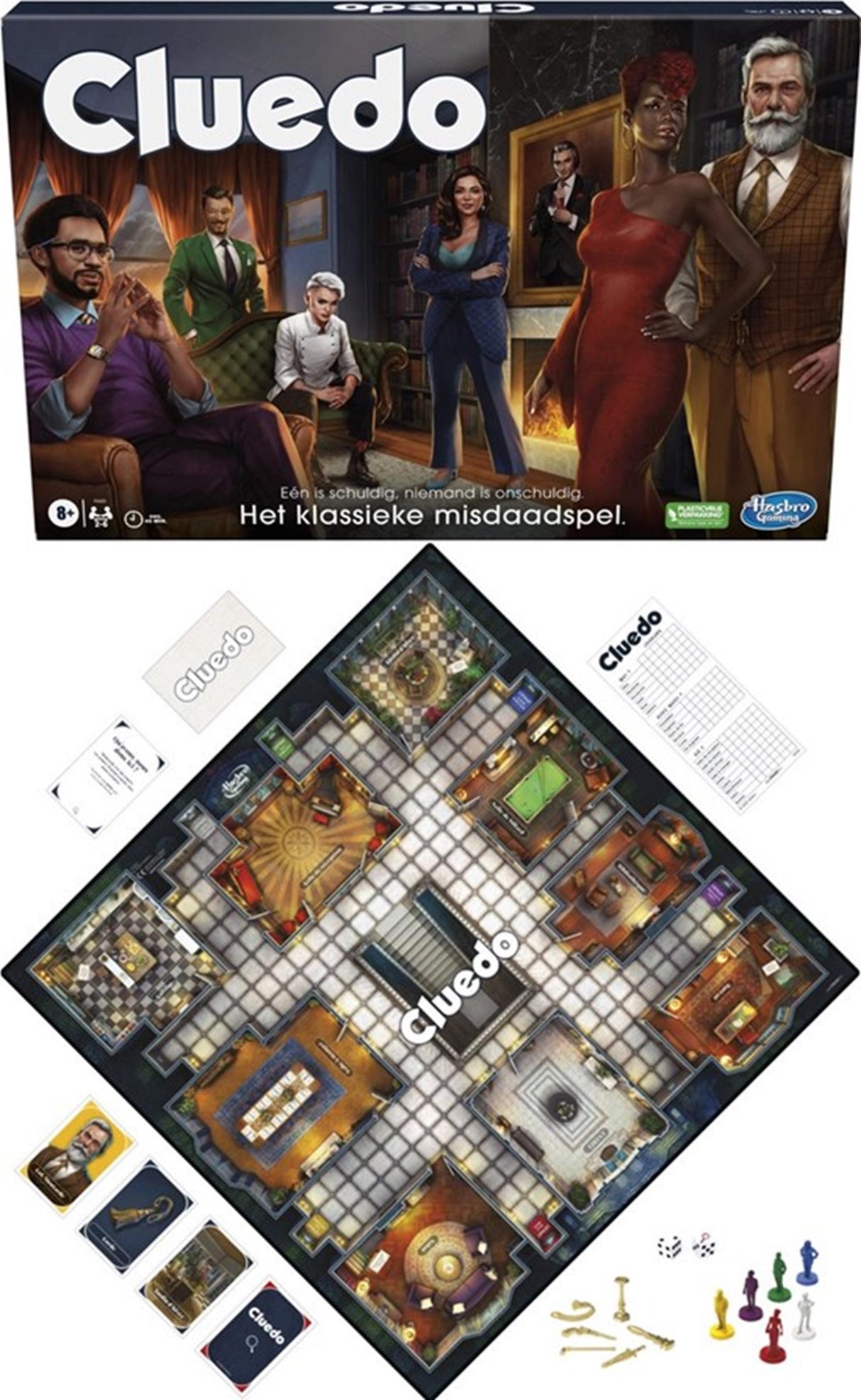 Hasbro Cluedo, le jeu policier classique