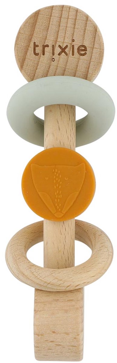 Hochet en silicone en bois Trixie - mr. renard