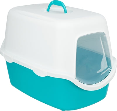Trixie Kattenbak vico turquoise blanc