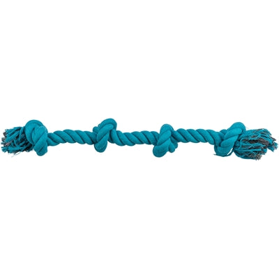 Corde de soie Trixie 4 nœuds bleue