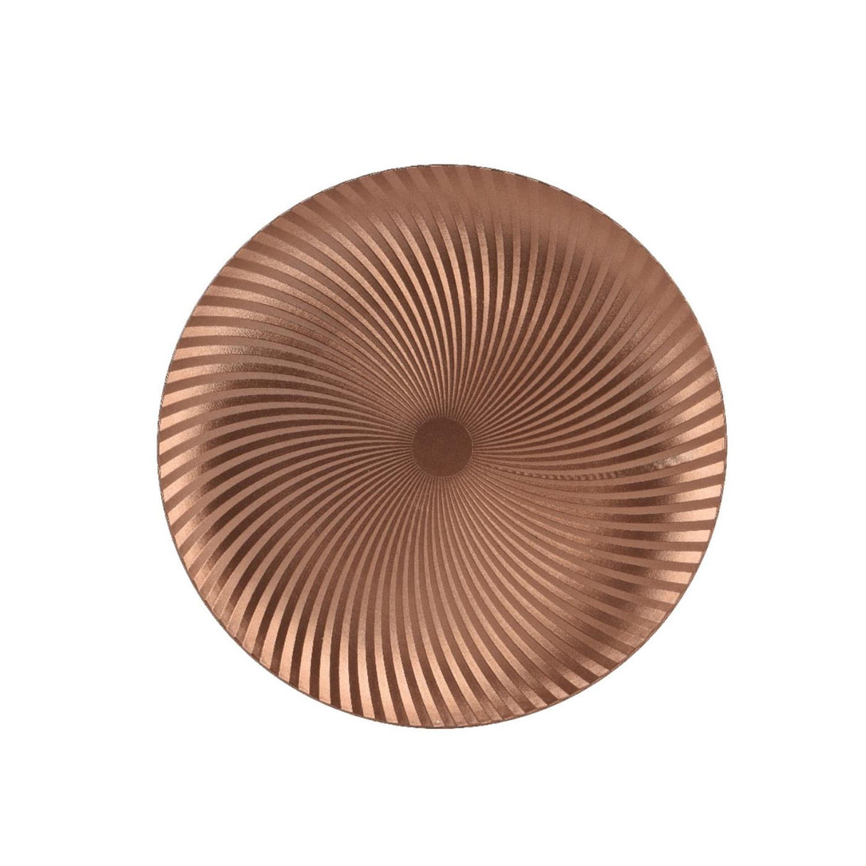 Assiette de base Decoris cognac ø33xh1,5cm