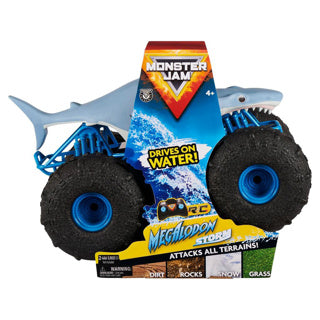 Spinmaster voiture radiocommandée monstre jam mégalodon tempête