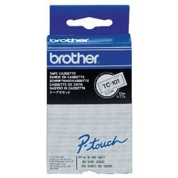 Rubans brother 12mmx8m noir-transparent