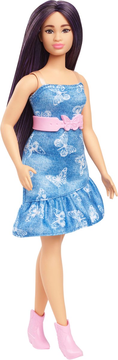Barbie fashionista pop aux cheveux violets.