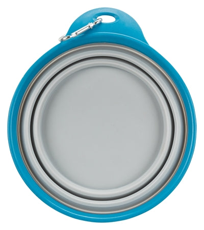 Trixie bol à nourriture bol à boire voyage solide bord silicone assorti