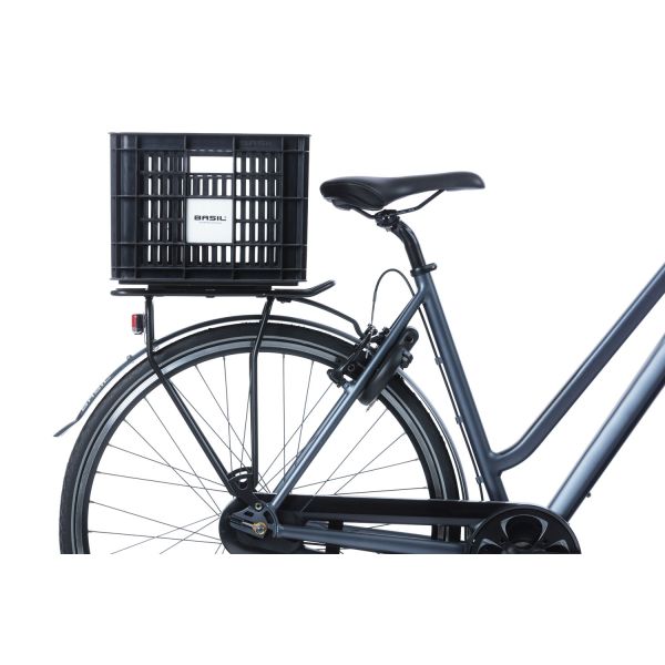 Caisse à vélo Basil M - moyenne - 29,5 litres - noire