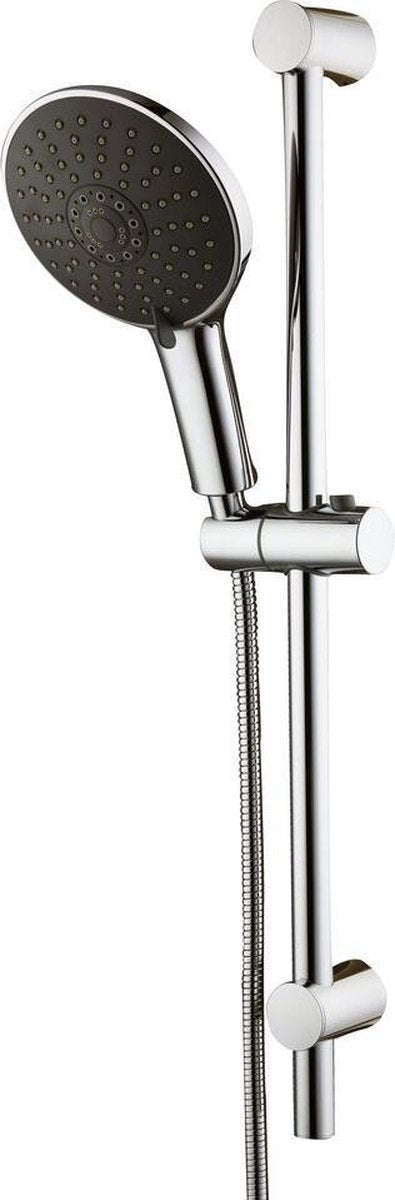 Ensemble de douche Tiger amalfi - pomme de douche ø 15 cm - avec économiseur d'eau confort - 6 positions - chrome