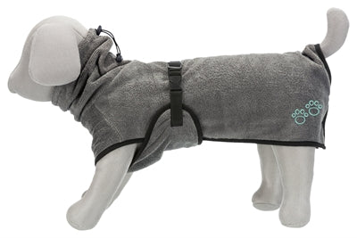Trixie peignoir chien éponge gris