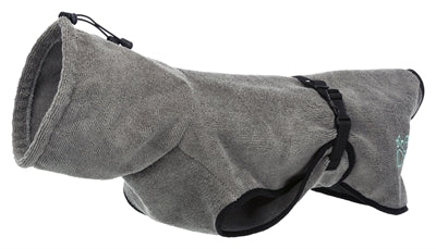 Trixie peignoir chien éponge gris